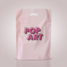 Le shopper in plastica sono borse a busta realizzate a corpo unico con buco maniglia integrata nella borsa
